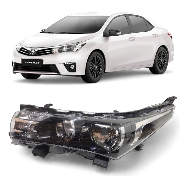 Farol Esquerdo Toyota Corolla 2015 2016 2017 Sem Led Orig Esquerdo/motorista