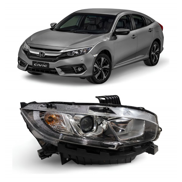 Farol Direito Honda Civic G10 2017 2018 2019 2020 2021 Direito/passageiro