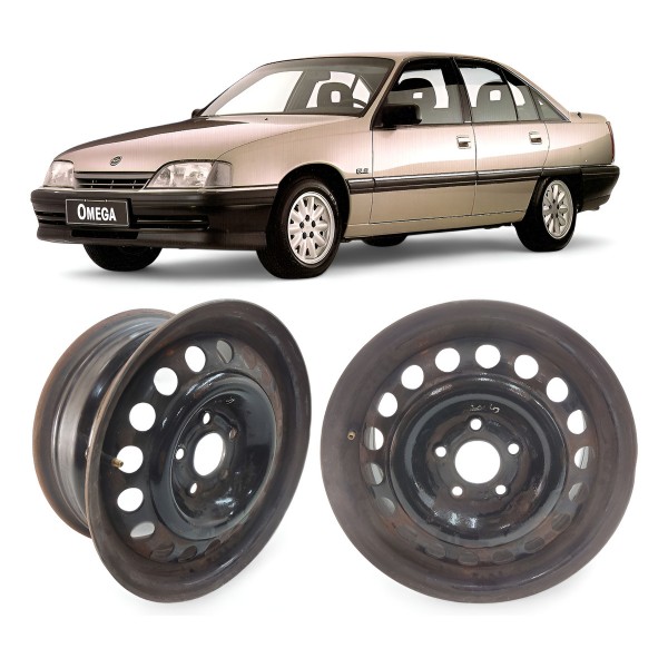 Roda Ferro Aro 15 Gm Vectra Zafira Omega 5 Furos Original Preto