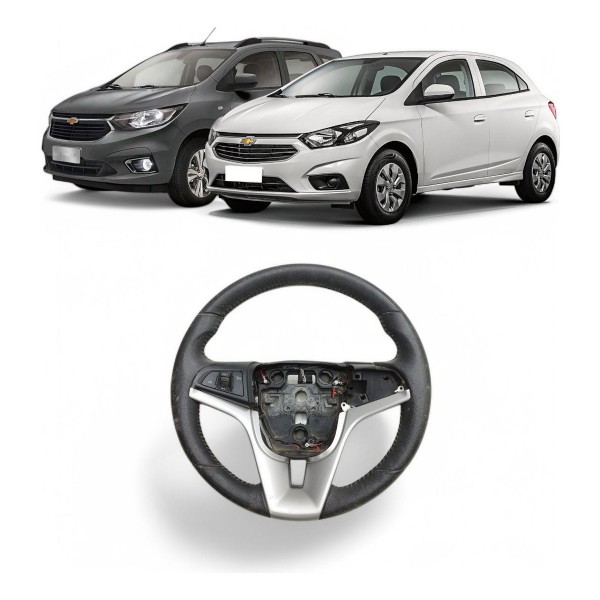Volante Direção Chevrolet Onix Spin 2012 A 2020  Original Preto