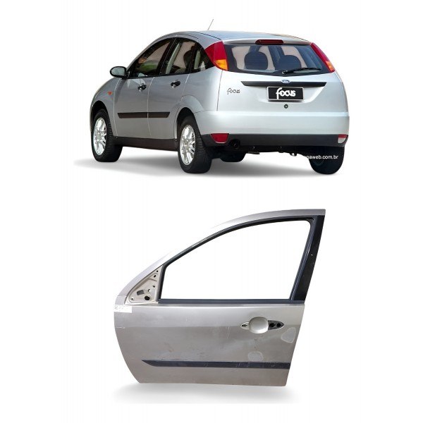 Porta Dianteira Esquerda Ford Focus Hatch 1998 A 2008 Dianteira Esquerda Cinza