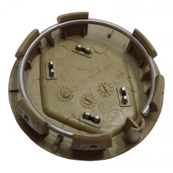 Calota Roda Central Sandero Logan Duster Symbol Captur Cinza