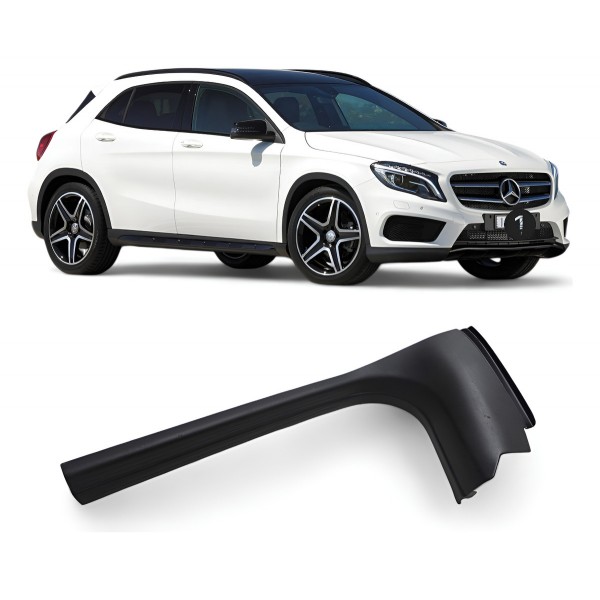 Soleira Porta Mercedes Gla200 2015 2016 Dianteira Esquerda Preto