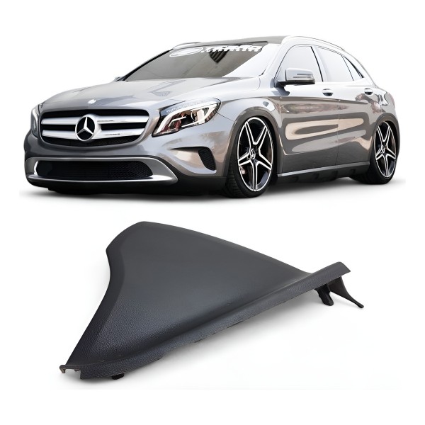 Acabamento Lateral Capa Painel Mercedes Gla200 2015 Esquerdo Preto