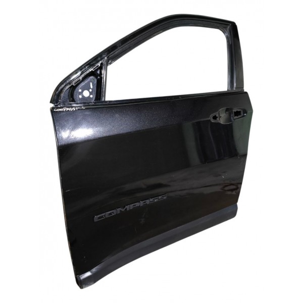Porta Esquerda Jeep Compass 2017 2018 2019 2020 2021 Preta Dianteira Esquerda Preto