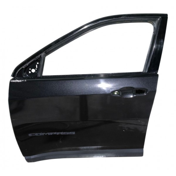 Porta Esquerda Jeep Compass 2017 2018 2019 2020 2021 Preta Dianteira Esquerda Preto