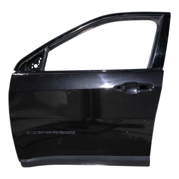 Porta Esquerda Jeep Compass 2017 2018 2019 2020 2021 Preta Dianteira Esquerda Preto