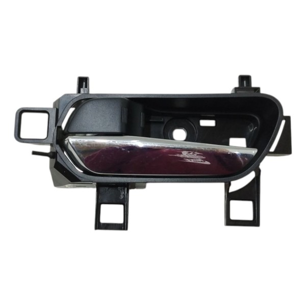 Maçaneta Interna Traseira Esquerda Nissan Kicks 2017 A 2021 Cromado Traseira