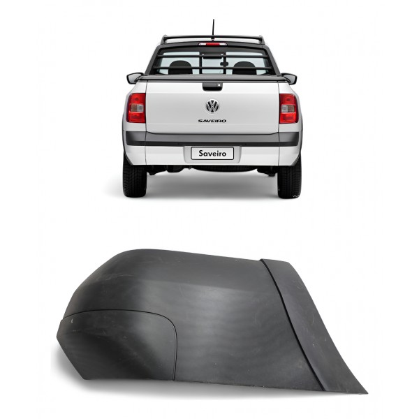 Ponteira Traseira Esquerda Vw Saveiro G5 G6 2010 2011 A 2105 Preto Fosco