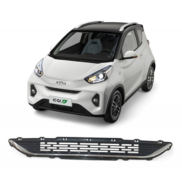 Grade Parachoque Dianteiro Chery Icar 2021 2022 2023 2024 Preto Fosco