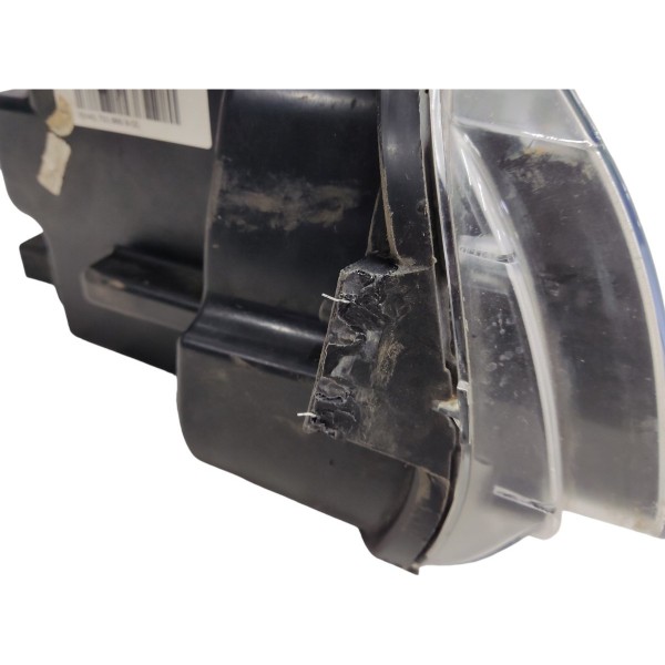 Farol Palio Siena Elx Esquerdo Mascara Negra Aro Preto 2013 Esquerdo/motorista