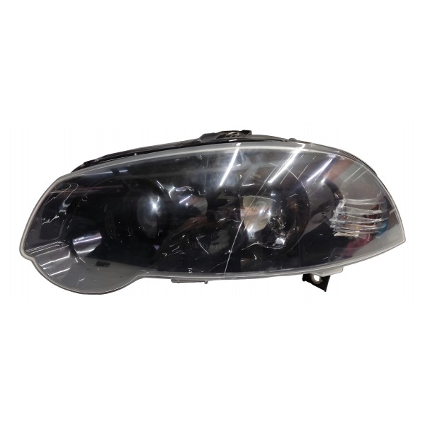 Farol Palio Siena Elx Esquerdo Mascara Negra Aro Preto 2013 Esquerdo/motorista