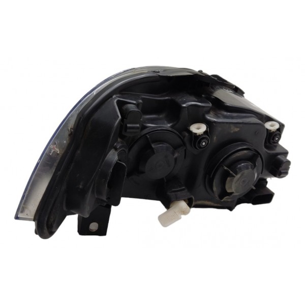 Farol Palio Siena Elx Esquerdo Mascara Negra Aro Preto 2013 Esquerdo/motorista