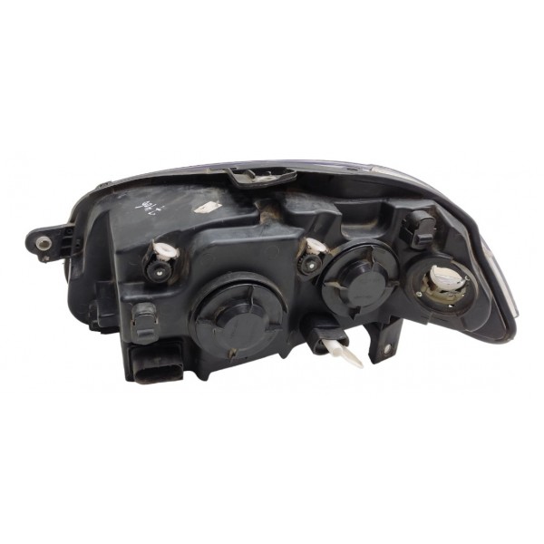 Farol Esquerdo Palio Elx 2012 2013 Mascara Negra Aro Cromado Esquerdo/motorista