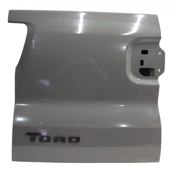 Tampa Caçamba Traseira Esquerda Fiat Toro 2022 2023 2024 Cinza