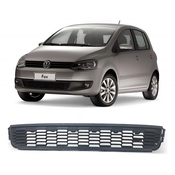 Grade Parachoque Volkswagen Fox 2010 2011 2012 2013 2014 Preto Fosco