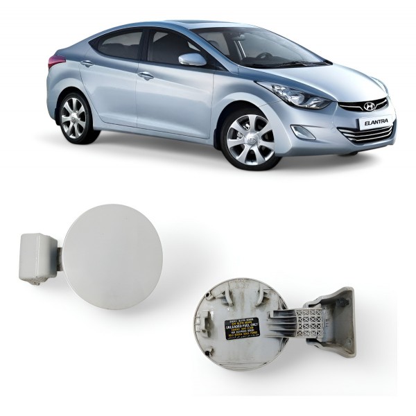 Portinhola Tanque Combustível Hyundai Elantra 2012 A 2016 Branco 2014
