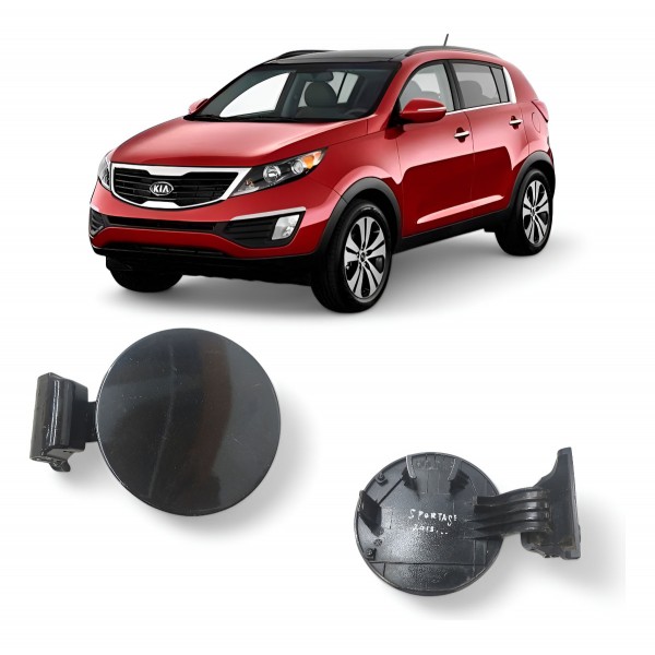 Portinhola Tanque Combustível Kia Sportage 2013 2014 2015 Preto 2014