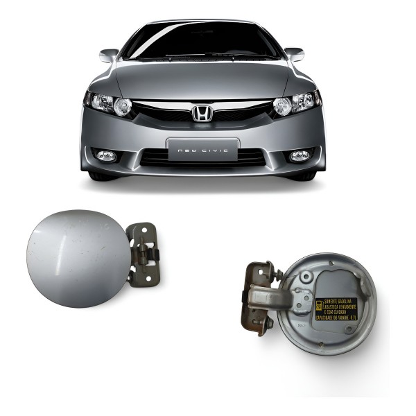 Portinhola Tanque Combustível Honda New Civic 2008 2009 2010 Cinza 2008