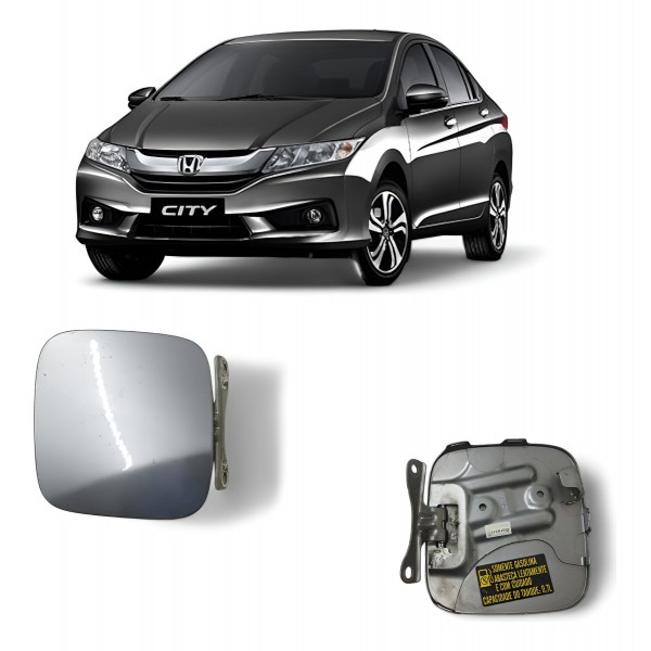 Portinhola Tanque Combustível Honda City 2012 2013 Cinza 2012