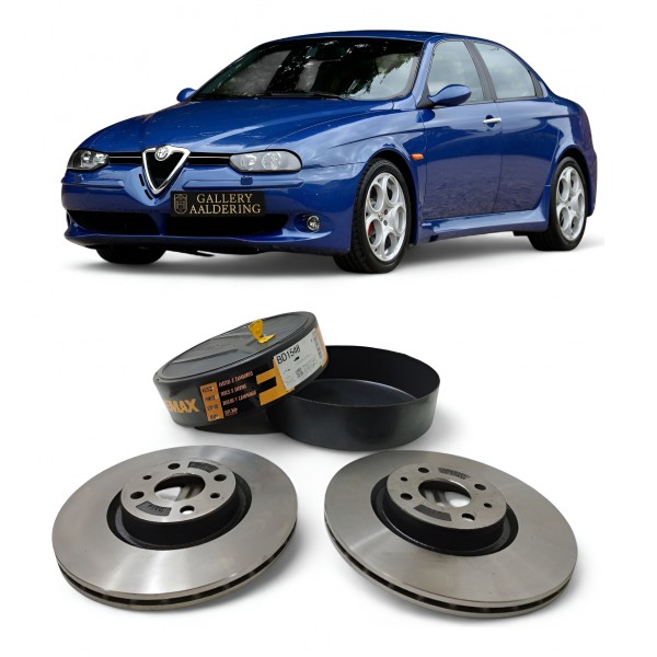 Par Disco Freio Dianteiro Alfa Romeo 156 2.0i 16v Twin S