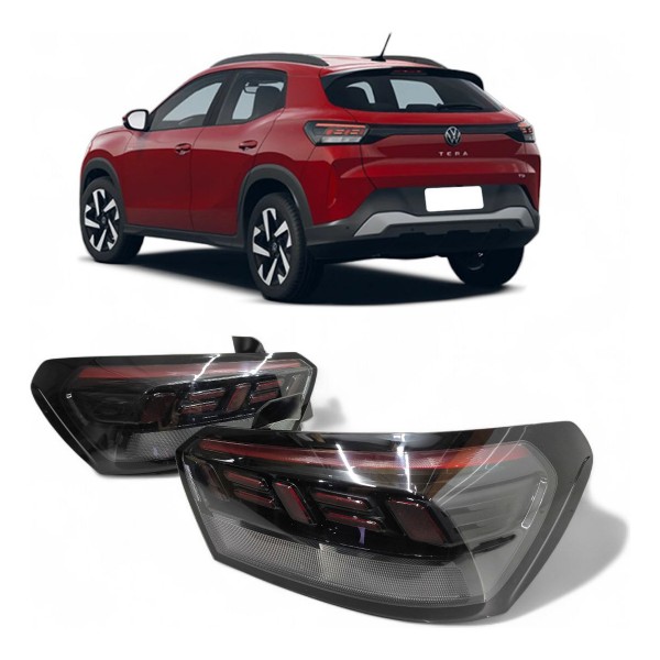 Par Lanterna Volkswagen Tera 2025 2026 Led Canto Ambos Lados Vermelho