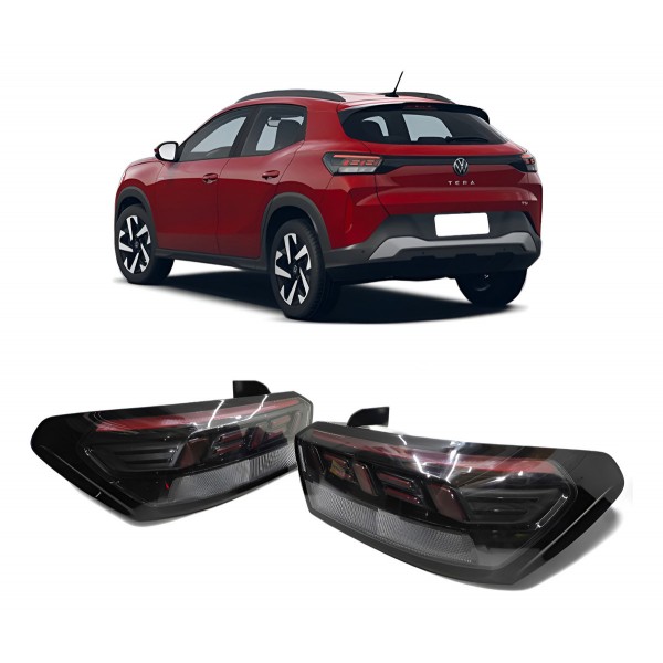 Par Lanterna Volkswagen Tera 2025 2026 Led Canto Ambos Lados Vermelho
