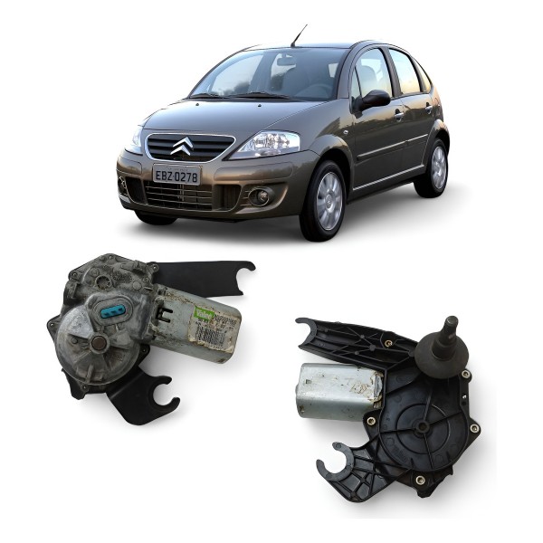 Motor Limpador Parabrisa Traseiro Citroen C3 2004 A 2011