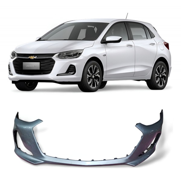 Parachoque Dianteiro Gm Onix Plus 2020 2021 2022 2023 2024 Cinza-escuro