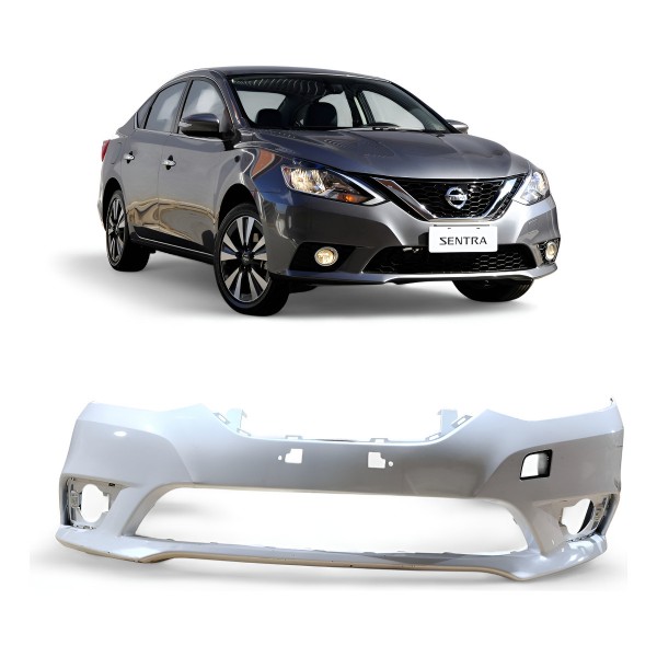 Parachoque Dianteiro Nissan Sentra 2017 2018 2019 2020 Branco