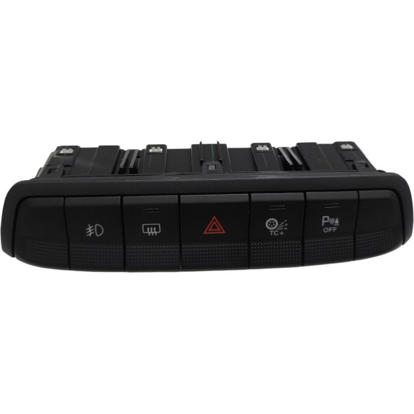 Comando Botão Central Painel Alerta Fiat Strada 2021 A 2025 Preto