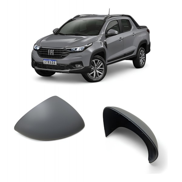 Capa Retrovisor Direito Fiat Strada 2022 2023 2024 Original Cinza