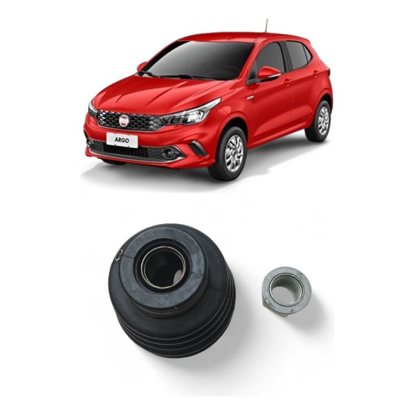 Coifa Semieixo Câmbio Fiat Argo 2017 2018 2019 2020 A 2023 Preto