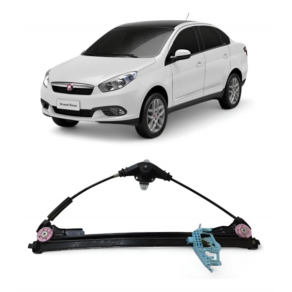Máquina Vidro Dianteira Esquerda Fiat Grand Siena 2012  2021