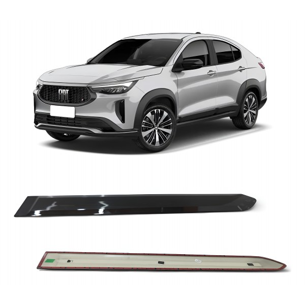 Friso Porta Traseira Esquerda Fiat Fastback 2022 2023 2024 Preto