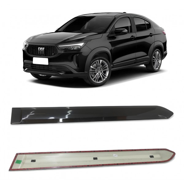Friso Porta Traseira Direita Fiat Fastback 2022 2023 2024 Preto