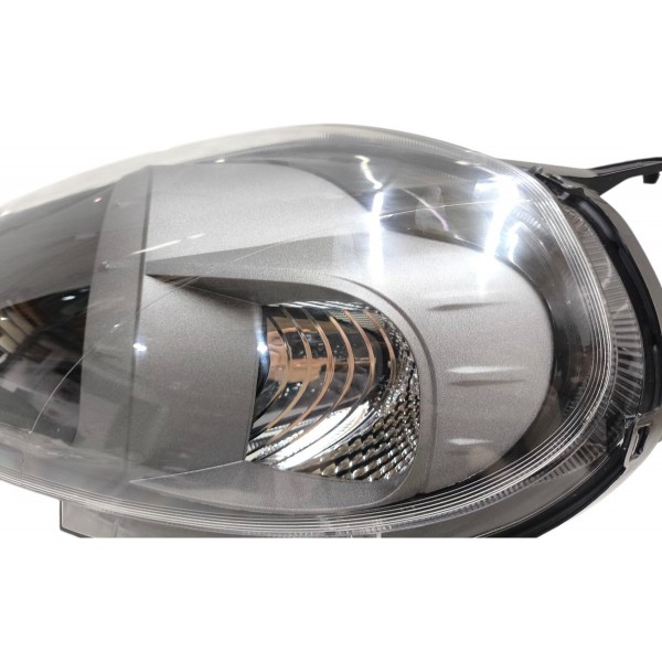 Farol Esquerdo Fiat Punto 2012 2013 A 2016 Mascara Cinza Esquerdo/motorista