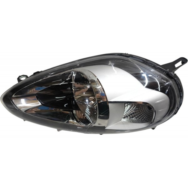 Farol Esquerdo Fiat Punto 2012 2013 2014 2015 A 2017 Cromado Esquerdo/motorista