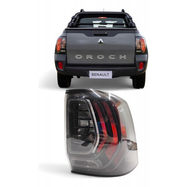 Lanterna Direita Renault Oroch 2022 2023 2024 2025 Fumê Direito/passageiro Fumê Lado Direito