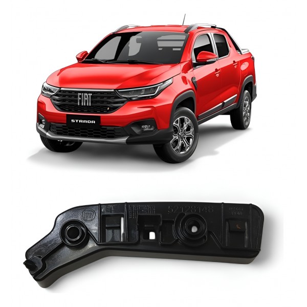 Guia Esquerdo Parachoque Dianteiro Fiat Strada 2020 A 2024