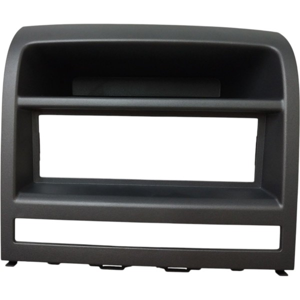 Moldura Rádio Painel Central Fiat Palio Siena 2004 A 2008 Cinza