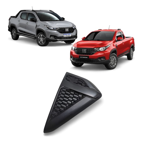 Moldura Paralama Dianteiro Direito Fiat Strada 2020 A 2025