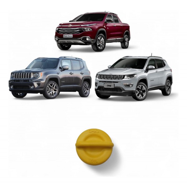 Tampa Óleo Motor Toro Renegade Compass 2.0 2017 A 2020 - Amarelo