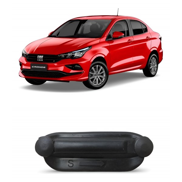 Borracha Dreno Dianteiro Esquerdo Fiat Cronos 2018 A 2023 Preto