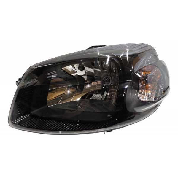 Farol Esquerdo Fiat Uno Vivace 2011 A 2014 Máscara Negra Esquerdo/motorista