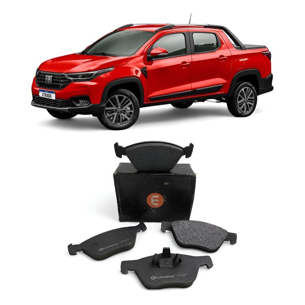 Jogo Pastilha Freio Dianteiro Fiat Strada 2021 2022 A 2024