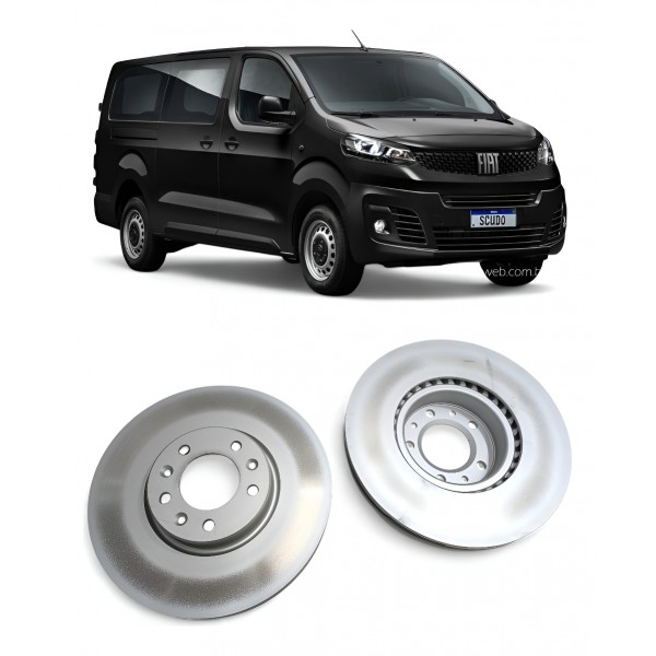 Par Disco Freio Dianteiro Fiat Scudo Jumpy 2022 2023 2024