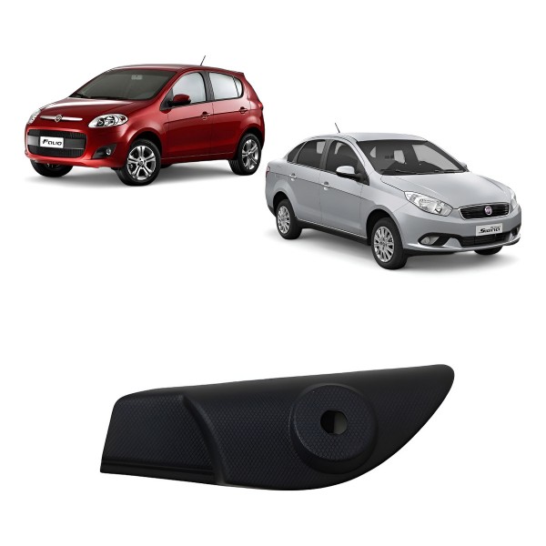 Moldura Interna Retrovisor Esquerdo Fiat Grand Siena Palio Preto