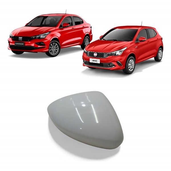 Capa Retrovisor Direito Fiat Argo Cronos 2019 2020 A 2023 - Branco