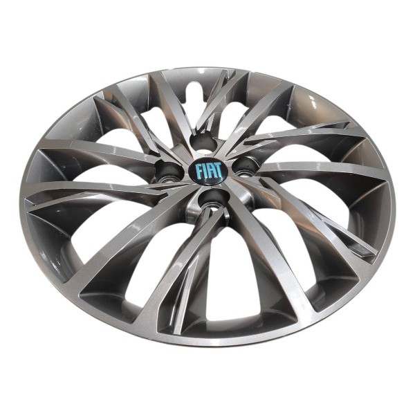 Roda Calota Aro 16 Fiat Argo Cronos Pulse 16x60 6jx16h2, Preto